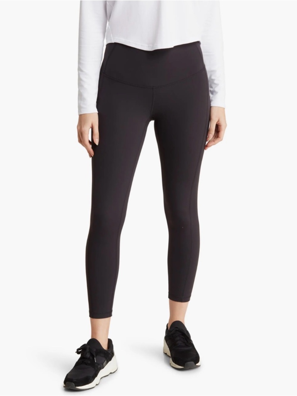 Zella Black High-Waist Performance Leggings Size Small